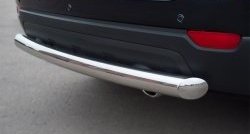 15 549 р. Одинарная защита заднего бампера из трубы диаметром 76 мм SLITKOFF  Chevrolet Captiva (2011-2013) 1-ый рестайлинг  с доставкой в г. Кемерово. Увеличить фотографию 3