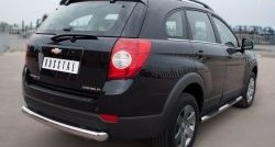 15 549 р. Одинарная защита заднего бампера из трубы диаметром 76 мм SLITKOFF  Chevrolet Captiva (2011-2013) 1-ый рестайлинг  с доставкой в г. Кемерово. Увеличить фотографию 4