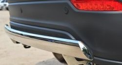 12 499 р. Защита заднего бампера (Ø75x42 мм, нержавейка) Russtal Chevrolet Captiva 2-ой рестайлинг (2013-2016)  с доставкой в г. Кемерово. Увеличить фотографию 3