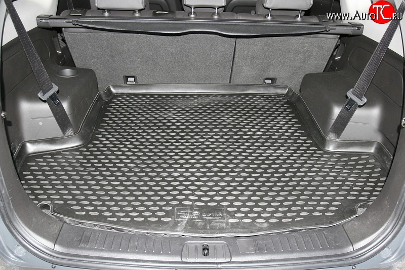 5 189 р. Коврик в багажник (длинная база) Element (полиуретан) Chevrolet Captiva 1-ый рестайлинг (2011-2013)  с доставкой в г. Кемерово