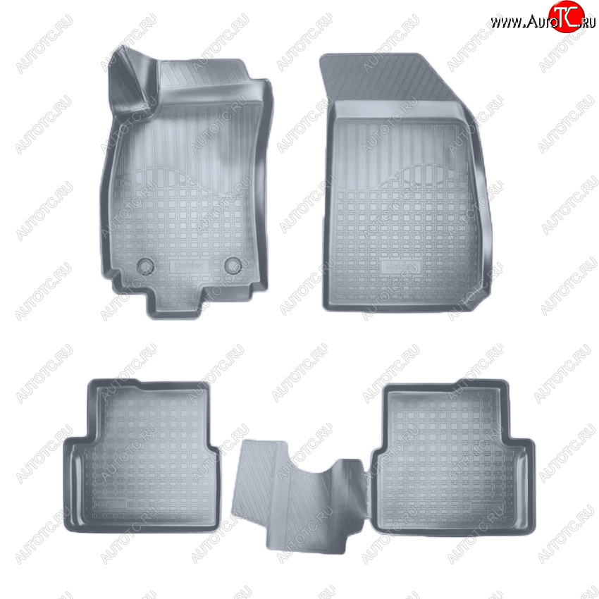 2 899 р. Коврики салона Norplast Unidec  Chevrolet Cobalt (2011-2016), Ravon R4 (2016-2020) (Цвет: серый)  с доставкой в г. Кемерово