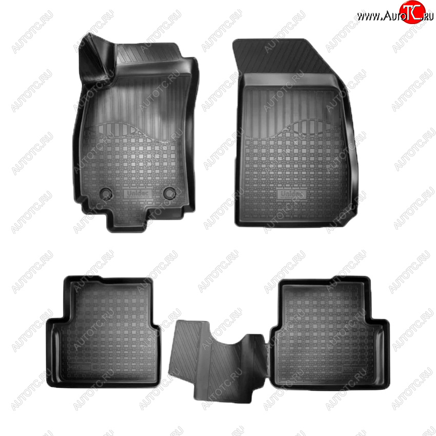 2 099 р. Комплект ковриков в салон Norplast Unidec  Chevrolet Cobalt (2011-2016), Ravon R4 (2016-2020) (Цвет: черный)  с доставкой в г. Кемерово