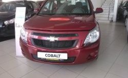 2 089 р. Нижняя сетка на бампер Russtal (черная) Chevrolet Cobalt седан дорестайлинг (2011-2016)  с доставкой в г. Кемерово. Увеличить фотографию 4