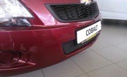 2 089 р. Нижняя сетка на бампер Russtal (черная) Chevrolet Cobalt седан дорестайлинг (2011-2016)  с доставкой в г. Кемерово. Увеличить фотографию 6