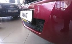 2 089 р. Нижняя сетка на бампер Russtal (черная) Chevrolet Cobalt седан дорестайлинг (2011-2016)  с доставкой в г. Кемерово. Увеличить фотографию 9