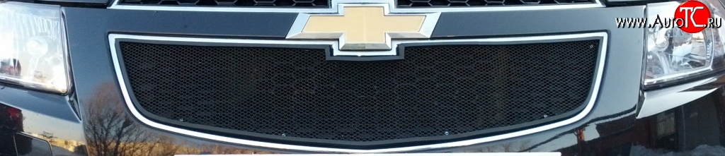 1 469 р. Сетка в решетку радиатора Russtal Chevrolet Cobalt седан дорестайлинг (2011-2016) (черная)  с доставкой в г. Кемерово