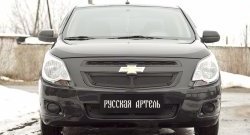1 959 р. Защитная сетка воздухозаборника переднего бампера RA Chevrolet Cobalt седан дорестайлинг (2011-2016)  с доставкой в г. Кемерово. Увеличить фотографию 2