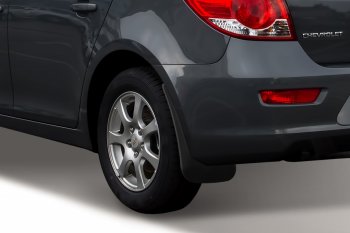 4 799 р. Задние брызговики Frosch Chevrolet Cruze J300 седан рестайлинг (2012-2015)  с доставкой в г. Кемерово. Увеличить фотографию 2