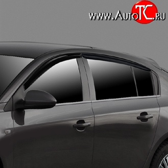 2 469 р. Дефлекторы окон (ветровики) Novline 4 шт. Chevrolet Cruze J308 универсал рестайлинг (2012-2015)  с доставкой в г. Кемерово