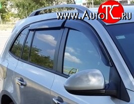999 р. Комплект дефлекторов окон (ветровиков) 4 шт. Russtal Chevrolet Cruze J308 универсал рестайлинг (2012-2015)  с доставкой в г. Кемерово