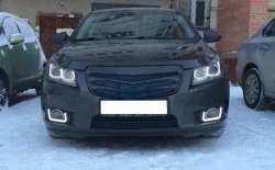 3 529 р. Радиаторная решётка (дорестайлинг) Sport v2 Chevrolet Cruze J305 хэтчбек рестайлинг (2012-2015) (Неокрашенная)  с доставкой в г. Кемерово. Увеличить фотографию 3
