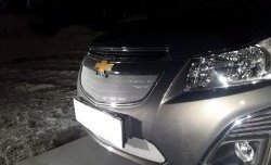 1 599 р. Сетка в решетку радиатора Russtal Chevrolet Cruze J305 хэтчбек рестайлинг (2012-2015) (хром)  с доставкой в г. Кемерово. Увеличить фотографию 4