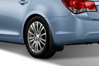 4 799 р. Задние брызговики Frosch Chevrolet Cruze J300 седан дорестайлинг (2009-2012)  с доставкой в г. Кемерово. Увеличить фотографию 2