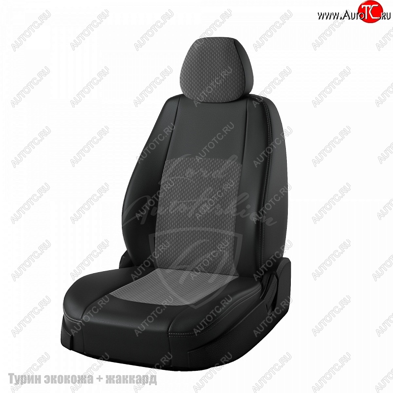 7 249 р. Чехлы для сидений Lord Autofashion Турин (экокожа/жаккард)  Chevrolet Cruze  J300 (2009-2015) седан дорестайлинг, седан рестайлинг (Черный, вставка Люкс-94)  с доставкой в г. Кемерово