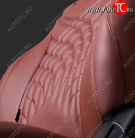 27 849 р. Чехлы для сидений Lord Autofashion Байрон ЖУК (экокожа, спинка 60/40, 2 П- и 1 Г-образных подголовника)  Chevrolet Cruze ( J300,  J305,  J308) (2009-2015) седан дорестайлинг, хэтчбек дорестайлинг, седан рестайлинг, универсал рестайлинг, хэтчбек рестайлинг (Коричневый, вставка коричневая, строчка коричневая)  с доставкой в г. Кемерово