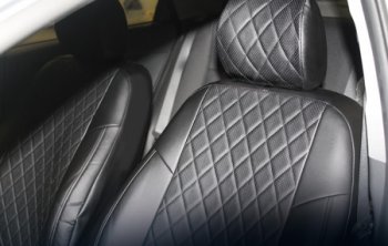 7 549 р. Чехлы Seintex (экокожа/ромб) Chevrolet Cruze J300 седан дорестайлинг (2009-2012)  с доставкой в г. Кемерово. Увеличить фотографию 1