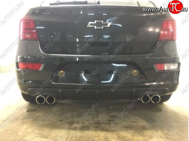 3 499 р. Диффузор заднего бампера CT Chevrolet Cruze J305 хэтчбек дорестайлинг (2009-2012) (Неокрашенная)  с доставкой в г. Кемерово
