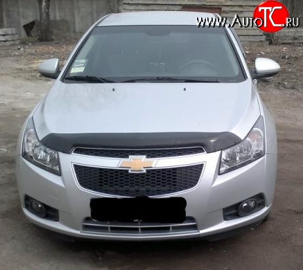 4 599 р. Дефлектор капота NovLine Chevrolet Cruze J305 хэтчбек дорестайлинг (2009-2012)  с доставкой в г. Кемерово