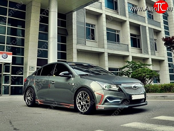 7 249 р. Передний бампер CT Chevrolet Cruze J305 хэтчбек дорестайлинг (2009-2012) (Неокрашенный)  с доставкой в г. Кемерово