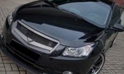 2 999 р. Решётка радиатора Road Runs style Chevrolet Cruze J305 хэтчбек рестайлинг (2012-2015) (Неокрашенная)  с доставкой в г. Кемерово. Увеличить фотографию 2