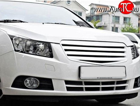 2 999 р. Решётка радиатора Mercedes Style Chevrolet Cruze J305 хэтчбек дорестайлинг (2009-2012) (Неокрашенная)  с доставкой в г. Кемерово