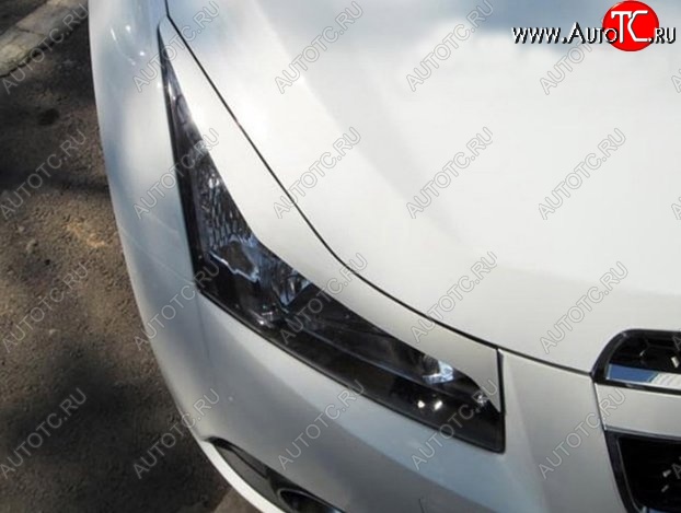 999 р. Реснички на фары RS-style Chevrolet Cruze J305 хэтчбек дорестайлинг (2009-2012) (Неокрашенные)  с доставкой в г. Кемерово