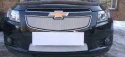 1 559 р. Нижняя сетка на бампер Russtal (хром) Chevrolet Cruze J305 хэтчбек дорестайлинг (2009-2012)  с доставкой в г. Кемерово. Увеличить фотографию 8