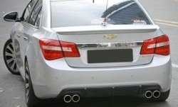 2 999 р. Лип спойлер CT Chevrolet Cruze J300 седан дорестайлинг (2009-2012) (Неокрашенный)  с доставкой в г. Кемерово. Увеличить фотографию 2