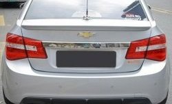 2 999 р. Лип спойлер CT Chevrolet Cruze J300 седан дорестайлинг (2009-2012) (Неокрашенный)  с доставкой в г. Кемерово. Увеличить фотографию 3