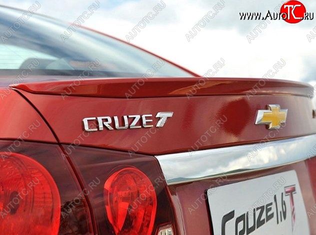 2 749 р. Лип спойлер Lip Chevrolet Cruze J300 седан дорестайлинг (2009-2012) (Неокрашенный)  с доставкой в г. Кемерово