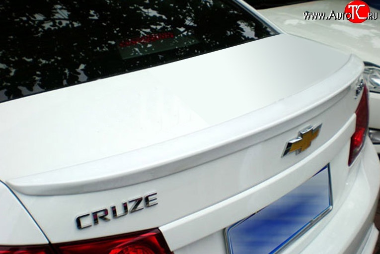 2 599 р. Лип спойлер M-VRS Chevrolet Cruze J300 седан дорестайлинг (2009-2012) (Неокрашенный)  с доставкой в г. Кемерово