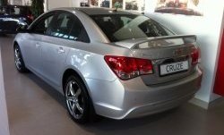6 849 р. Спойлер LitCompany Chevrolet Cruze J300 седан дорестайлинг (2009-2012) (Неокрашенный)  с доставкой в г. Кемерово. Увеличить фотографию 2
