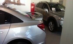6 849 р. Спойлер LitCompany Chevrolet Cruze J300 седан дорестайлинг (2009-2012) (Неокрашенный)  с доставкой в г. Кемерово. Увеличить фотографию 3