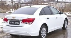 979 р. Защитная накладка на задний бампер RA Chevrolet Cruze J300 седан рестайлинг (2012-2015)  с доставкой в г. Кемерово. Увеличить фотографию 2