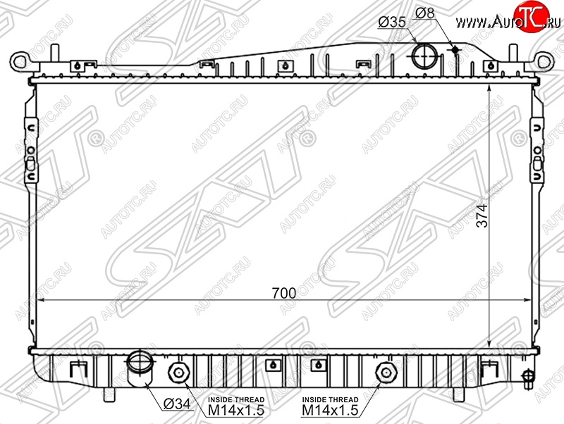 7 699 р. Радиатор двигателя SAT (пластинчатый, 1.8/2.0/2.5, АКПП/МКПП) Chevrolet Epica V250 (2006-2012) с доставкой в г. Кемерово Увеличить фотографию 1 7 699 р. Радиатор двигателя SAT (пластинчатый, 1.8/2.0/2.5, АКПП/МКПП) Chevrolet Epica V250 (2006-2012) с доставкой в г. Кемерово