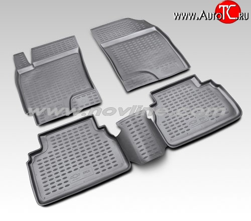 1 052 р. Коврики в салон Element 4 шт. (полиуретан). Chevrolet Epica V250 (2006-2012)  с доставкой в г. Кемерово