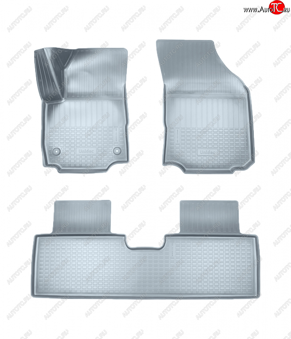 3 479 р. Коврики салона Norplast Unidec  Chevrolet Equinox (2016-2021) дорестайлинг (серые)  с доставкой в г. Кемерово