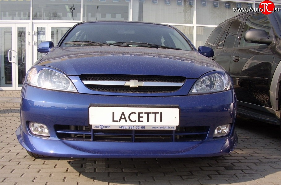 3 899 р. Накладка переднего бампера ATL Chevrolet Lacetti хэтчбек (2002-2013) (Неокрашенная)  с доставкой в г. Кемерово