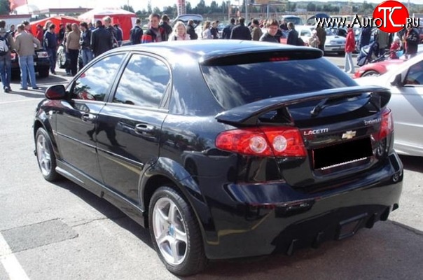 8 399 р. Спойлер Sport v2  Chevrolet Lacetti  хэтчбек (2002-2013) (Неокрашенный)  с доставкой в г. Кемерово