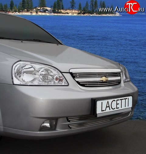 215 р. Декоративные вставки воздухозаборника Souz-96 Chevrolet Lacetti универсал (2002-2013)  с доставкой в г. Кемерово