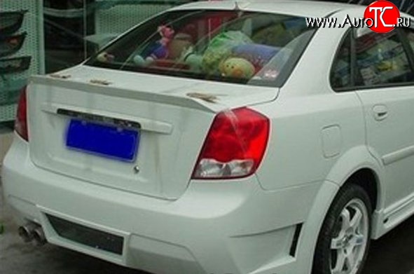 3 499 р. Лип спойлер M-VRS V2 Chevrolet Lacetti седан (2002-2013) (Неокрашенный)  с доставкой в г. Кемерово