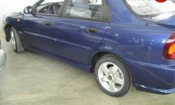 2 099 р. Молдинги (накладки на двери) ATLA  Chevrolet Lanos ( T100,  T150,  седан) (1997-2017), Daewoo Sense  Т100 (1997-2008), ЗАЗ Chance ( седан,  хэтчбэк) (2009-2017), ЗАЗ Sens ( седан,  хэтчбэк) (2007-2017) (Неокрашенные)  с доставкой в г. Кемерово. Увеличить фотографию 2