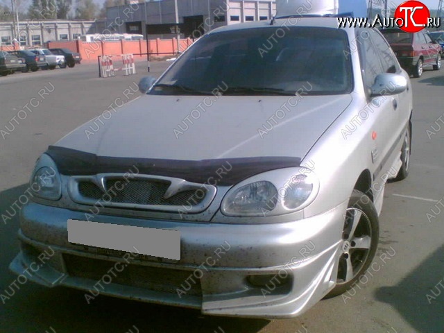 2 249 р. Накладка на передний бампер CT v2 Chevrolet Lanos T100 седан (2002-2017) (Неокрашенная)  с доставкой в г. Кемерово