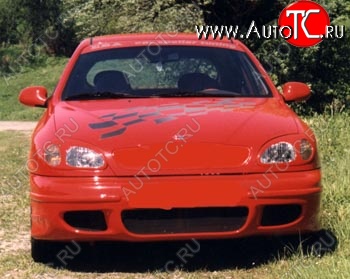 4 699 р. Передний бампер SM Daewoo Lanos T100 хэтчбэк 5 дв. дорестайлинг (1997-2002) (Неокрашенный)  с доставкой в г. Кемерово