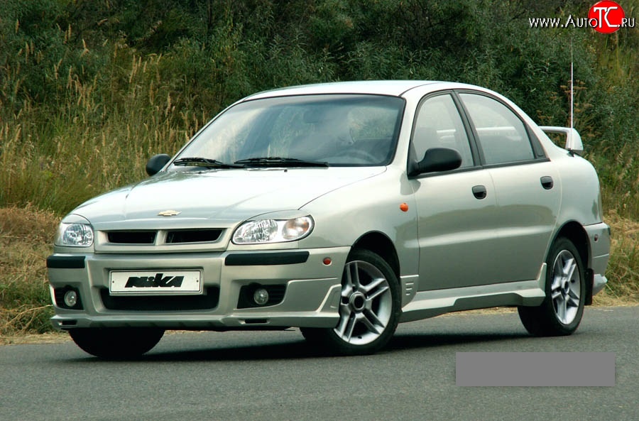 4 049 р. Пороги накладки Nika  Chevrolet Lanos ( T100,  T150,  седан) (1997-2017), Daewoo Sense  Т100 (1997-2008), ЗАЗ Chance ( седан,  хэтчбэк) (2009-2017), ЗАЗ Sens ( седан,  хэтчбэк) (2007-2017) (Неокрашенные)  с доставкой в г. Кемерово