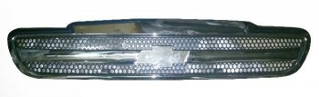 Решётка радиатора SAT (без эмблемы) Chevrolet Lanos T100 седан (2002-2017) (Хром)
