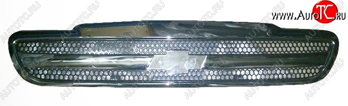 2 089 р. Решётка радиатора SAT (без эмблемы) Chevrolet Lanos T100 седан (2002-2017) (Хром)  с доставкой в г. Кемерово