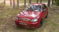 799 р. Накладки на фары RA Daewoo Lanos T100 дорестайлинг, седан (1997-2002) (Неокрашенные)  с доставкой в г. Кемерово. Увеличить фотографию 2
