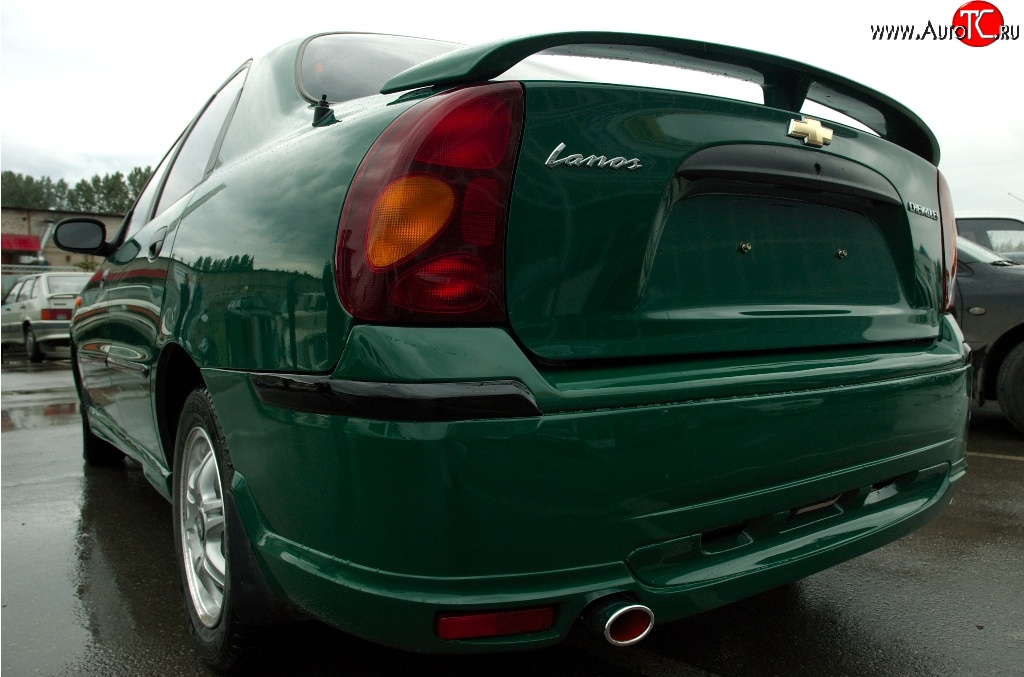 4 349 р. Задний бампер Дельта Daewoo Lanos T100 дорестайлинг, седан (1997-2002) (Неокрашенный)  с доставкой в г. Кемерово