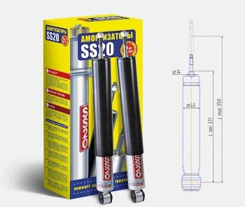 Амортизаторы задние усиленные SS20 Daewoo Nexia дорестайлинг (1995-2008)